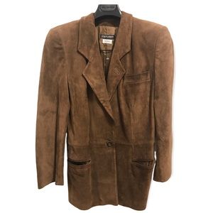 New Giorgio Armani genuine suede jacket